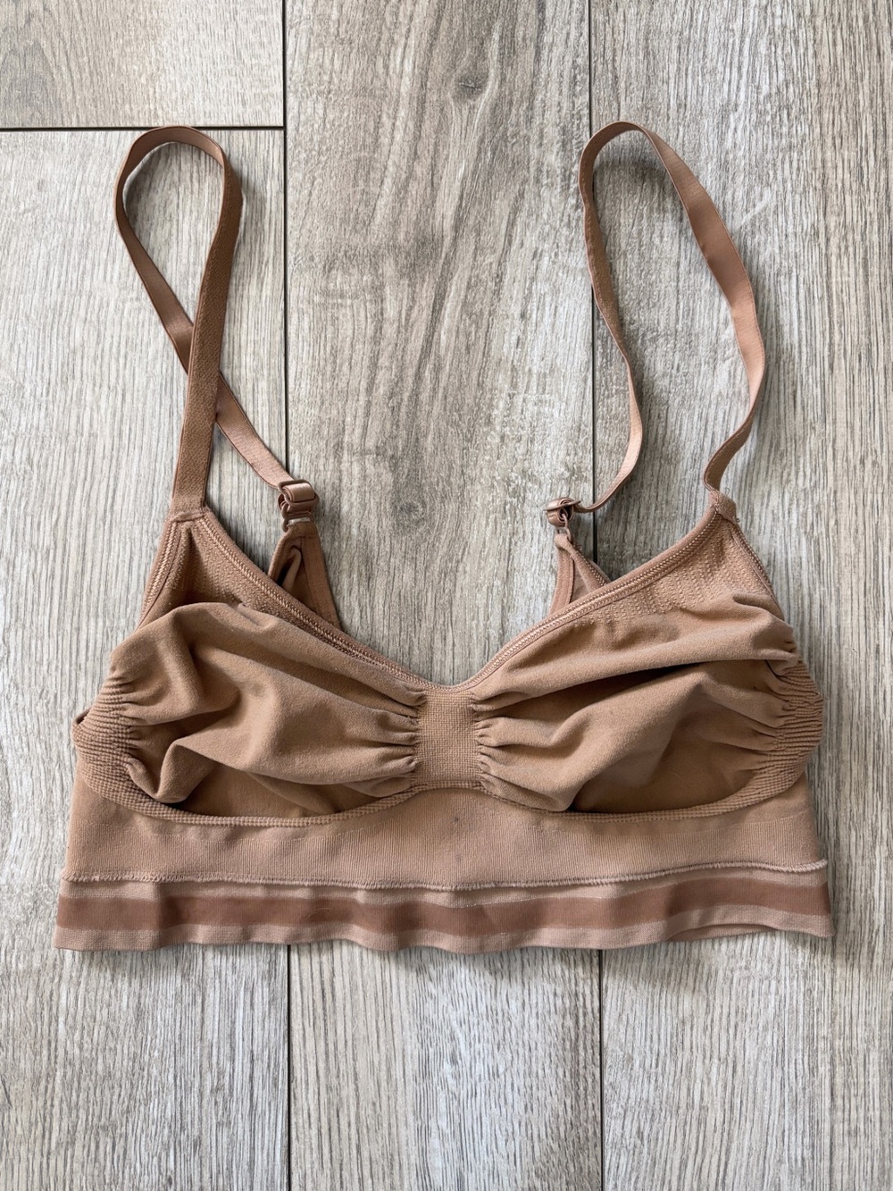 SKIMS Seamless Sculpt Bralette Neutral Tan Womens 2XL/3XL Minimalist Compression - Picture 5 of 8